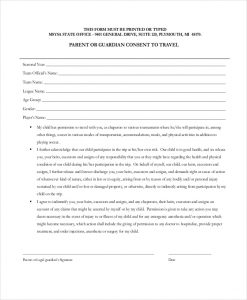 medical release form for grandparents travel consent form for grandparents
