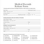 medical release form medical records release form example