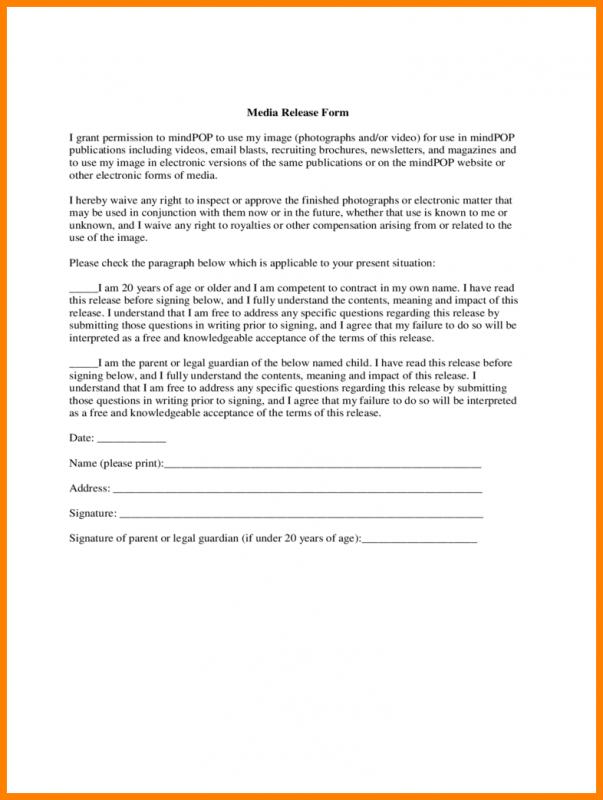 medical release form template