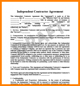 medical report example independent contractor contract independent contractor agreement