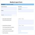medical report template simple medical report template