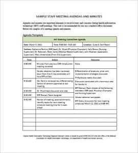 meeting minutes examples staff meeting minutes template sample