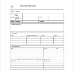 meeting notes template project meeting minutes word template free download