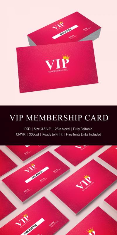 membership card template
