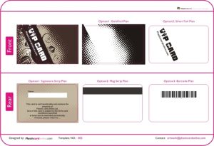 membership card template plastic card template