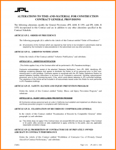 memorandum of agreement template time and materials contract time and materials contract template