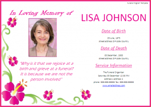 memorial cards for funeral template free funeral invitation template funeral program template