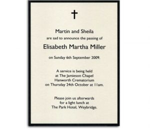 memorial cards for funeral template free misc free printable religious death announcement templates and black border colors x