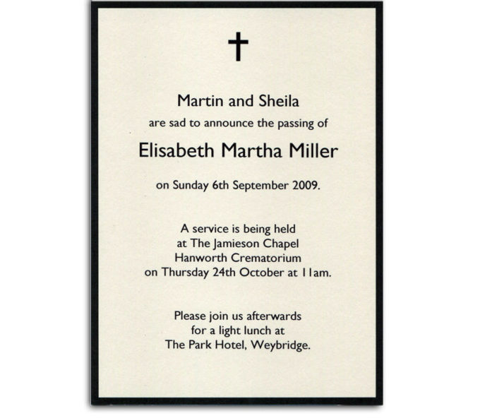 memorial cards for funeral template free