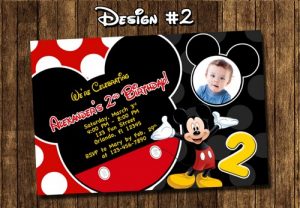 mickey mouse birthday invites mickey mouse birthday party invitation baby boy first st classic red eeff