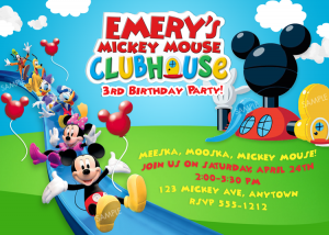 mickey mouse birthday invites mickey mouse clubhouse invitation free