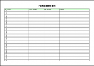 microsoft office check template participants list template