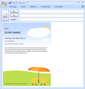 microsoft office invitation templates free download e mail message summer event invitation