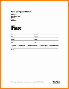 microsoft word checklist template blank fax cover sheet template word