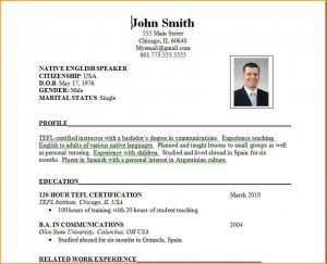 microsoft word template resume format of resume for job application to download resume format ss