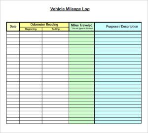 mileage reimbursement template vehicle mileage log template image pdf x
