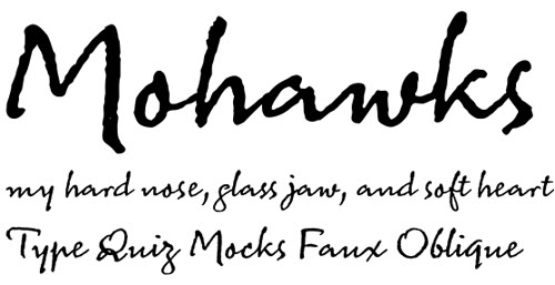modern cursive font