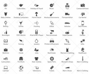 modern website templates online store icons
