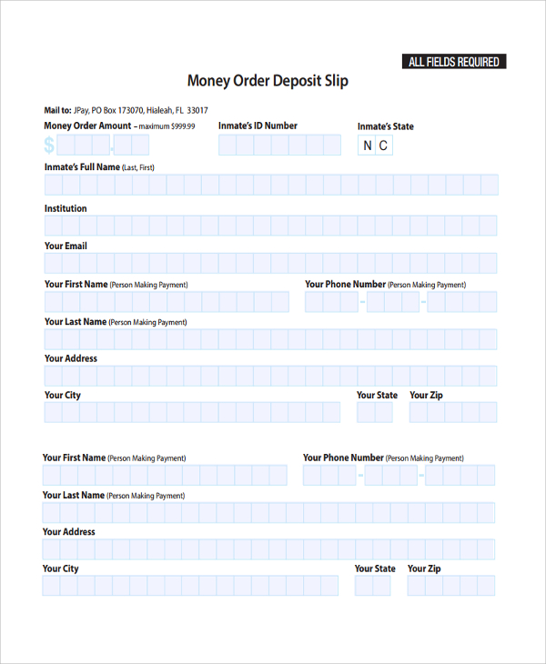 money order template