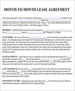 month to month lease agreement roommate month to month rental agreement