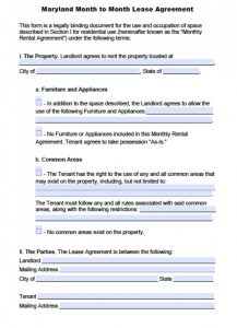 month to month lease template maryland month to month lease agreement x