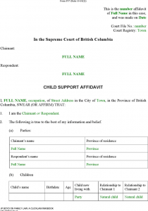 month to month rental agreement form british columbia child support affidavit sole claim form