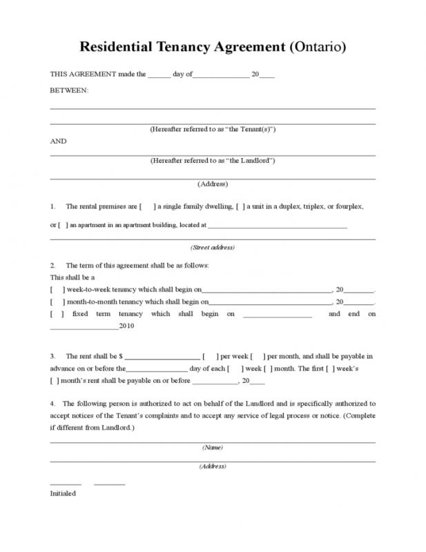 month to month rental agreement form