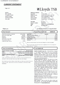 mortgage statement template we