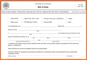 motorcycle bill of sale form bill of sale motorcycle utah motor vehicle bill of sale form