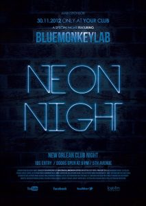 movie poster templates neon flyer template