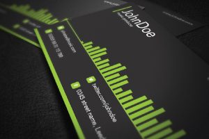 music business cards vector music business card template