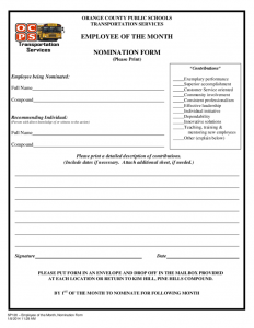 new employee checklist employee of the month nomination form carolina l