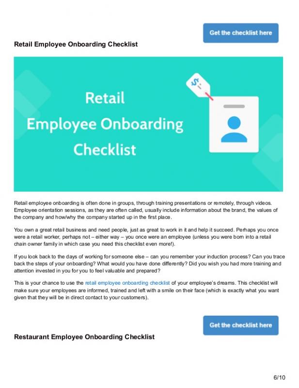 new employee onboarding checklist