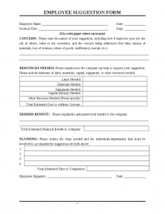 new hire forms template employee suggestion form