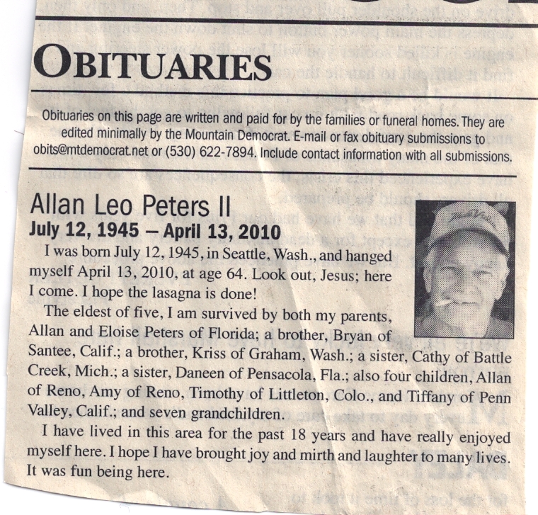 newspaper obituary template