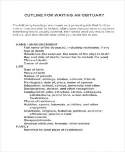 newspaper template pdf obituary wording sample