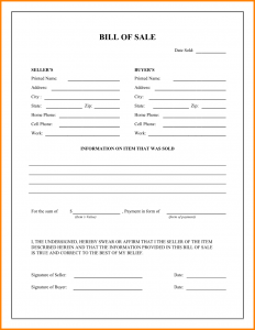 newspaper template word general bill of sale form