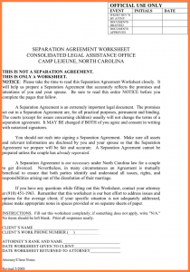 non disclosure form notarized separation agreement massachusetts north carolina separation agreement template