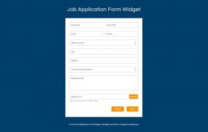 non profit website templates job application form widget