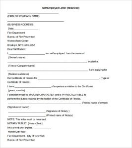 notarized document template notarized letter of employment editable word document