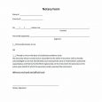 notarized document template notarized letter template