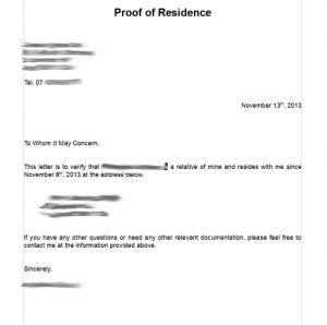 notarized letter of residency how to write a notarized letter for proof of residence best blank notarized letter for proof of residency template pdf format