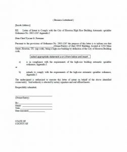 notarized letter sample notarized letter template