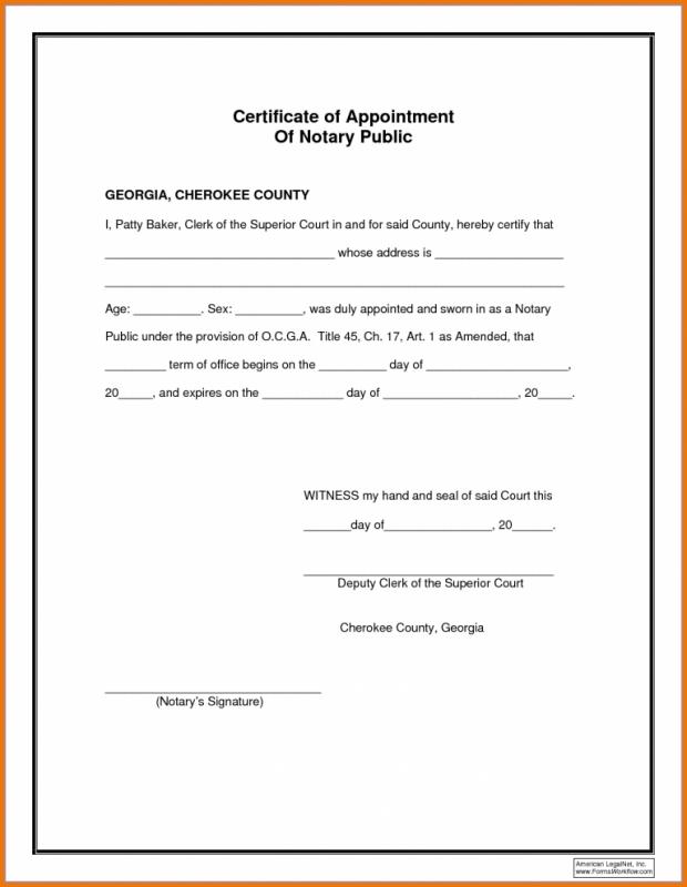 Notary Document Sample | Template Business