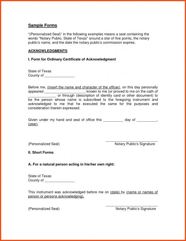 notary letter templates