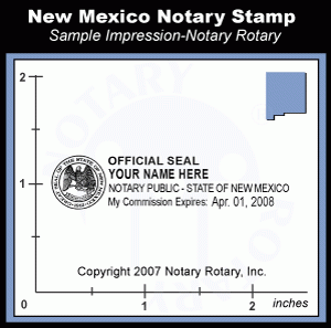 notary signature format new mexico notary stamp sample