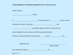 notary signature template notary public class