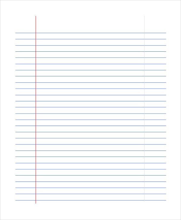 notebook paper pdf
