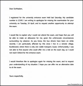 notice of termination of employment apology letter to principal for absence