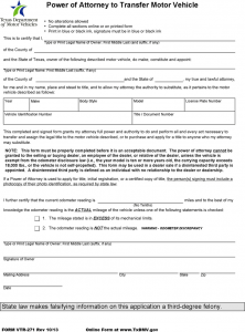 notice of transfer and release of liability form texas power of attorney to transfer a motor vehicle form